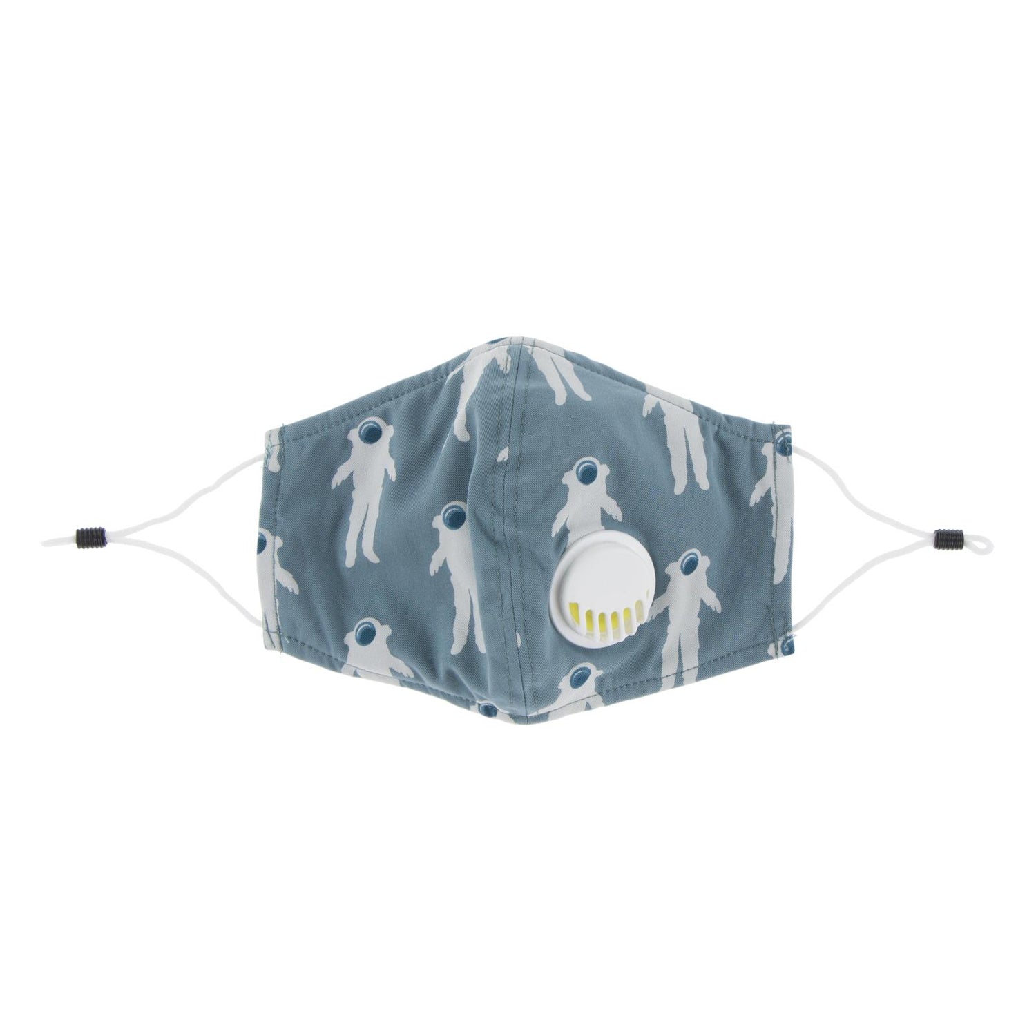 Print Waterproof Mask with Covered Vent and Filter for Kids in Dusty Sky Astronaut