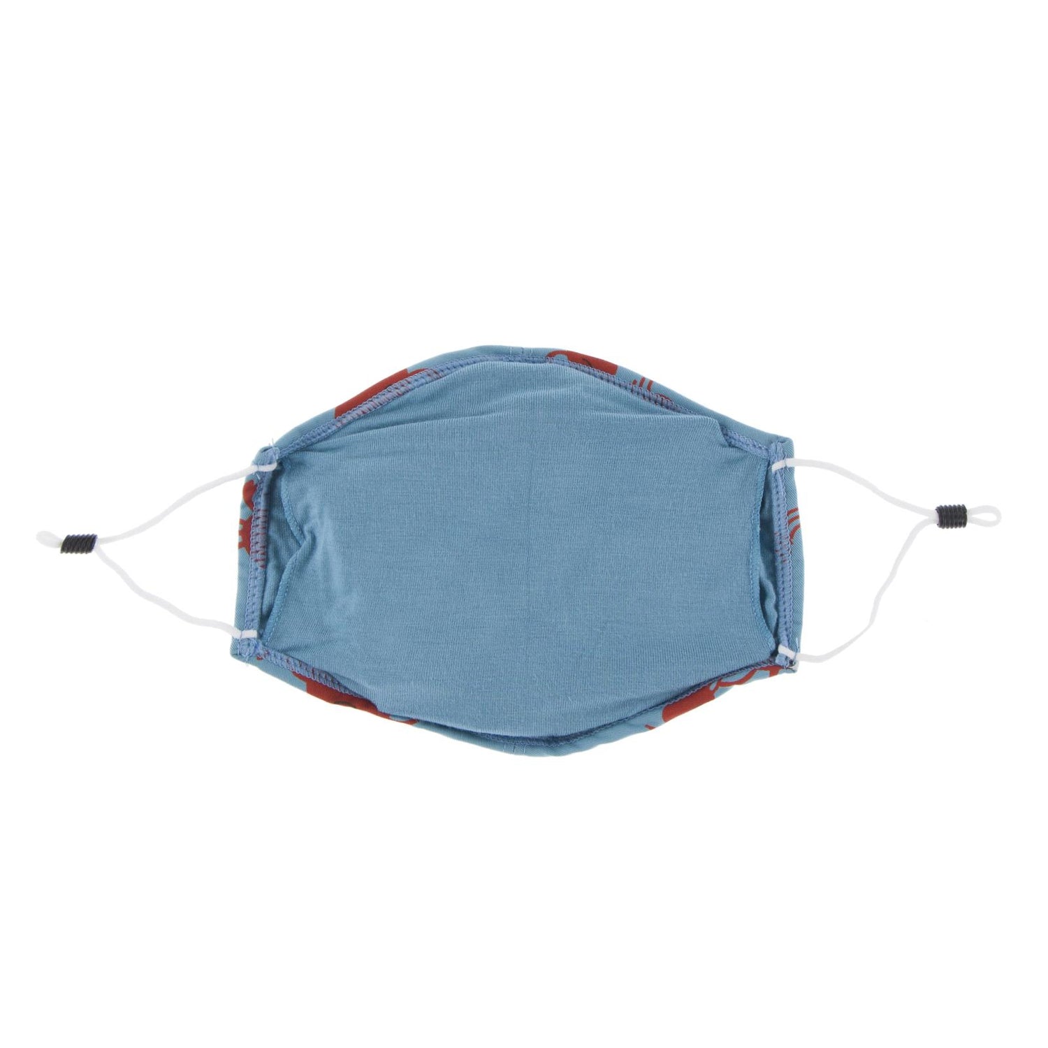 Print Waterproof Mask with Covered Vent and Filter for Kids in Blue Moon Crab Family