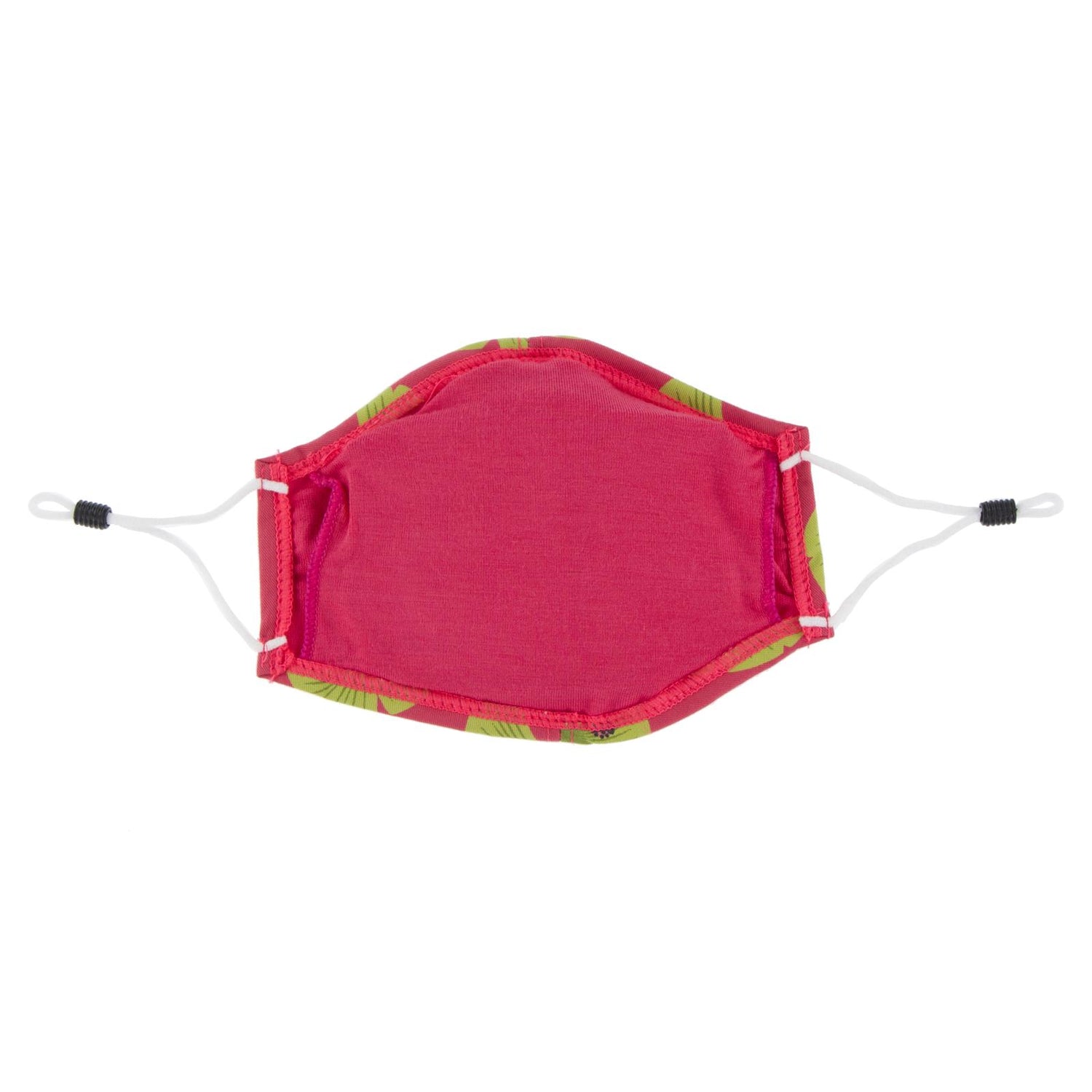 Print Waterproof Mask with Covered Vent and Filter for Kids in Red Ginger Ginkgo