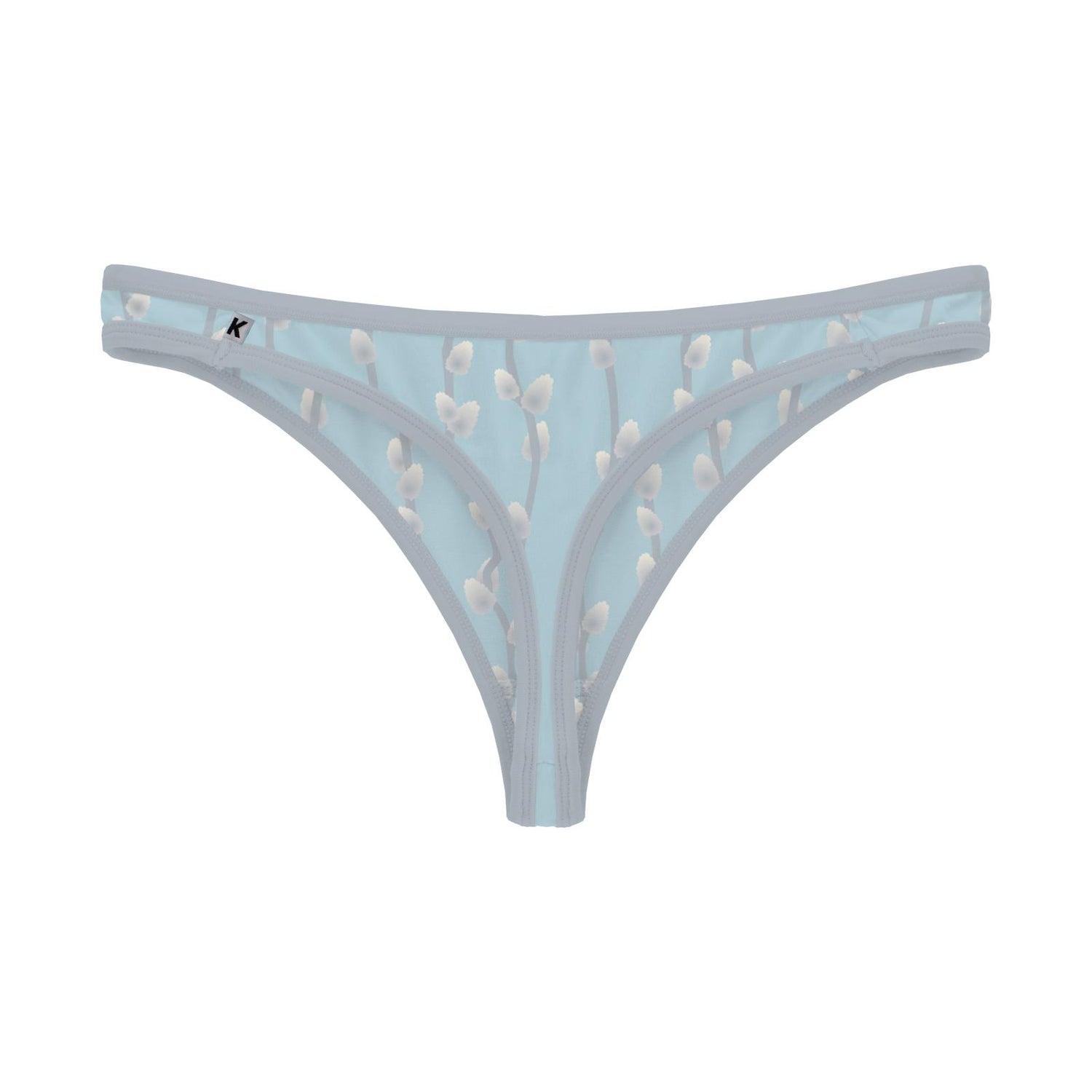 Women's Print Classic Thong in Spring Sky Pussy Willows