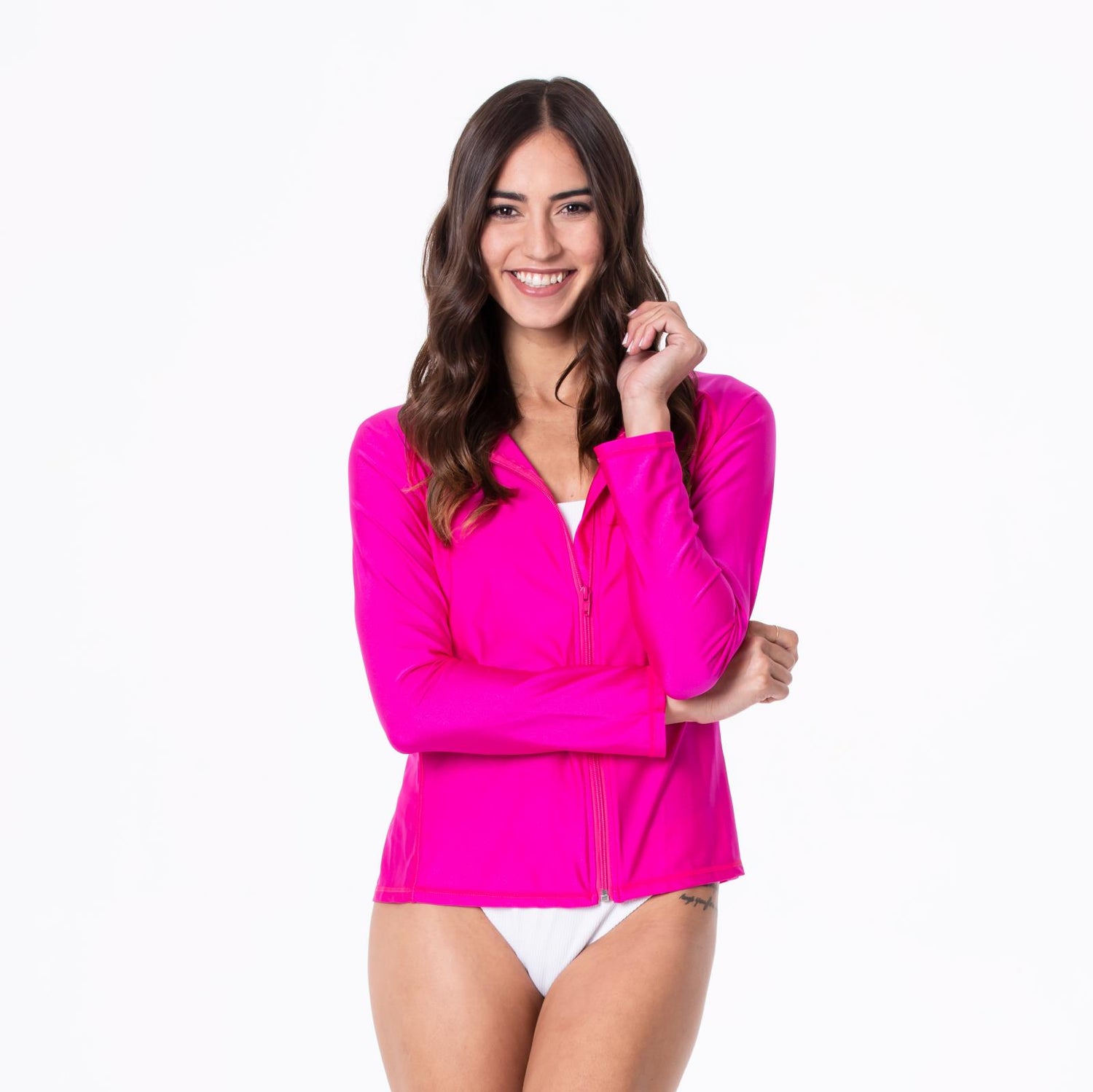 Women's Long Sleeve Swim and Sun Cover Up in Calypso