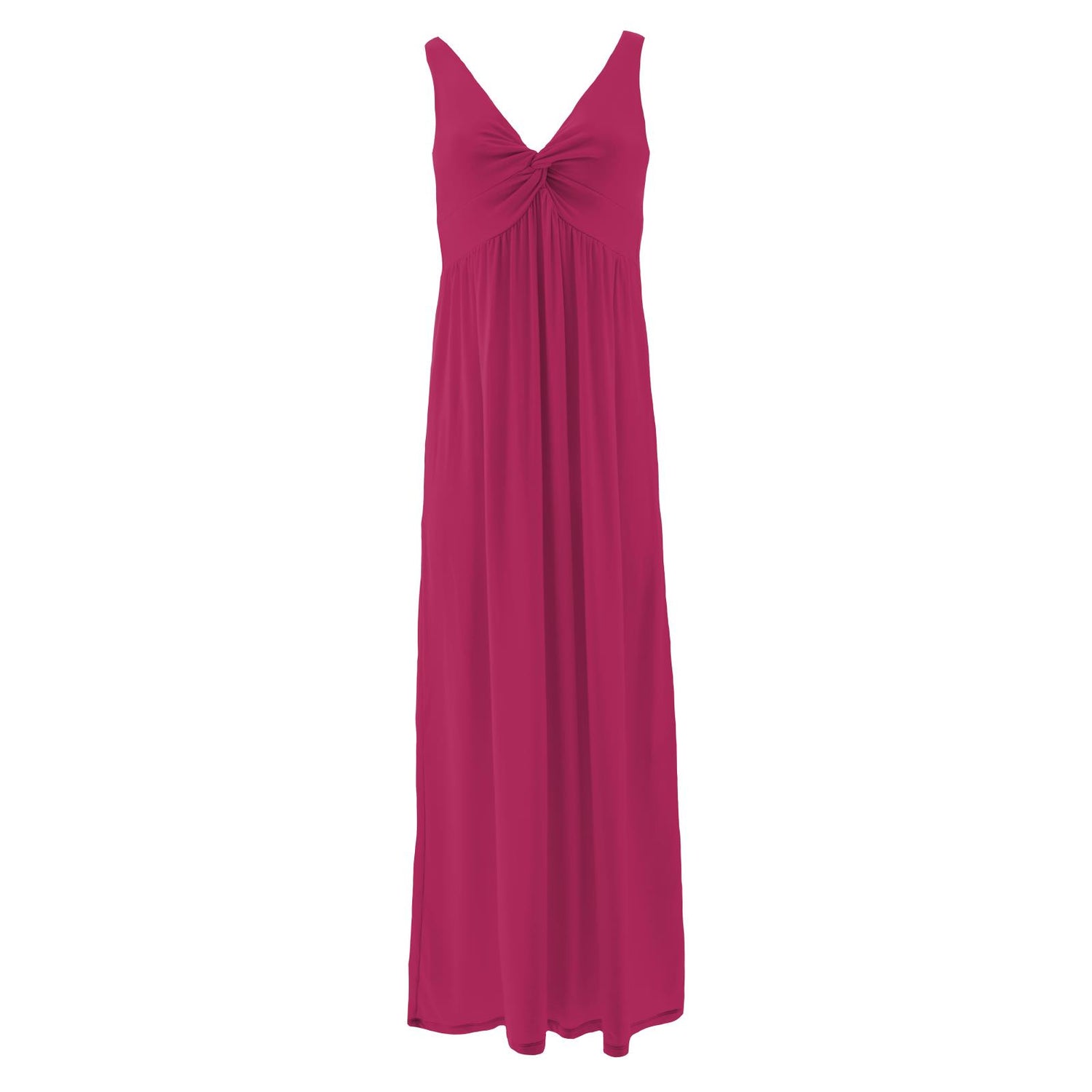 Women's Simple Twist Nightgown in Berry