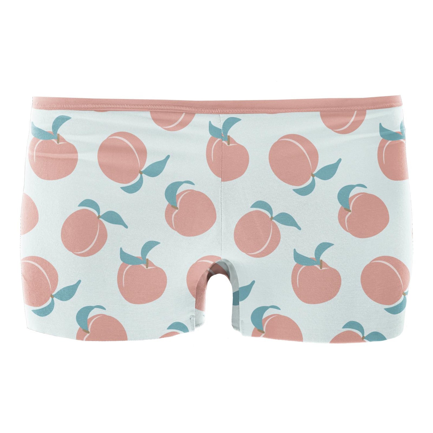 Women's Print Boy Short Underwear in Fresh Air Peaches