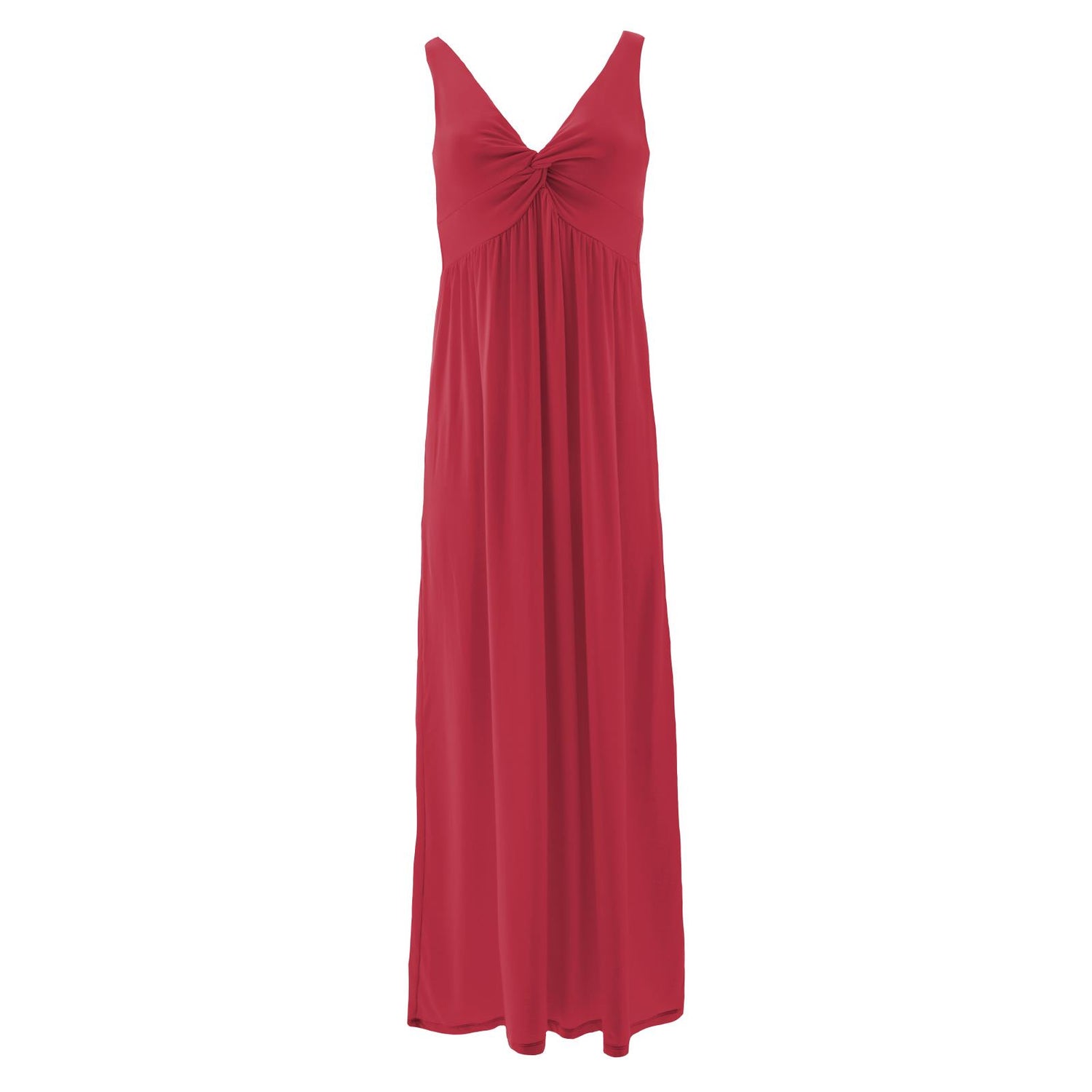 Women's Simple Twist Nightgown in Ribbon Red
