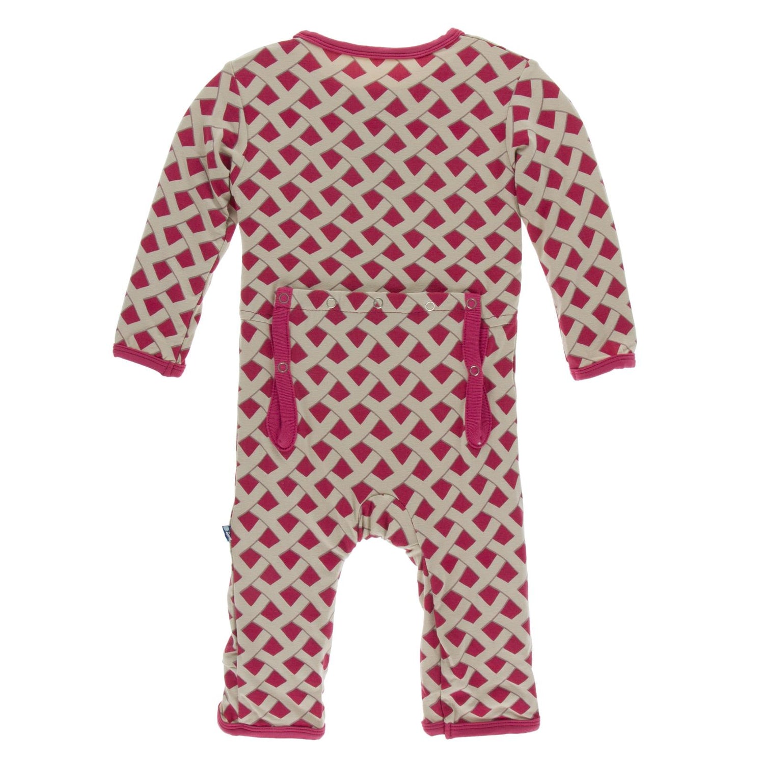 Print Coverall with Zipper in Summer Berry Pie