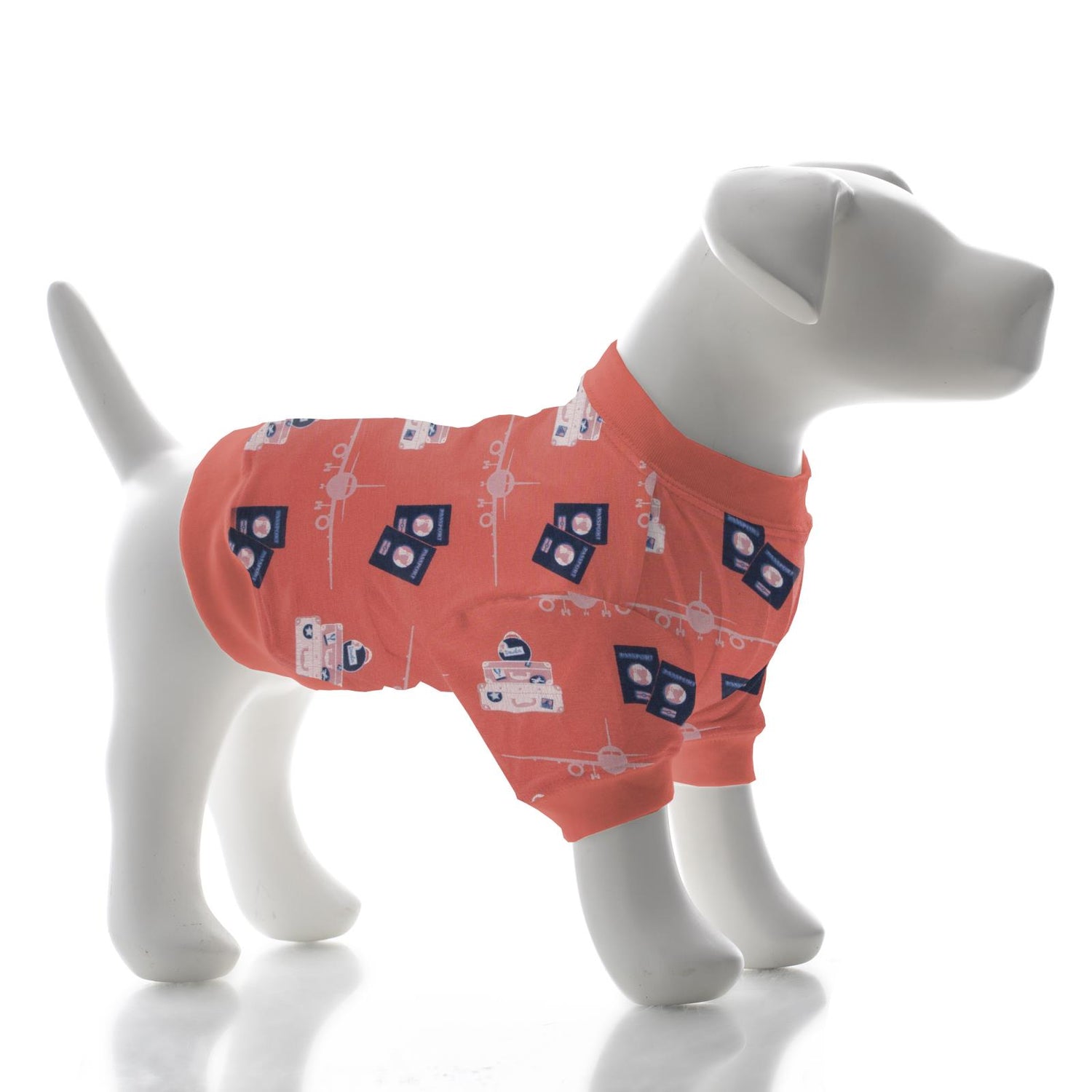 Print Dog Tee in English Rose Travel Guide