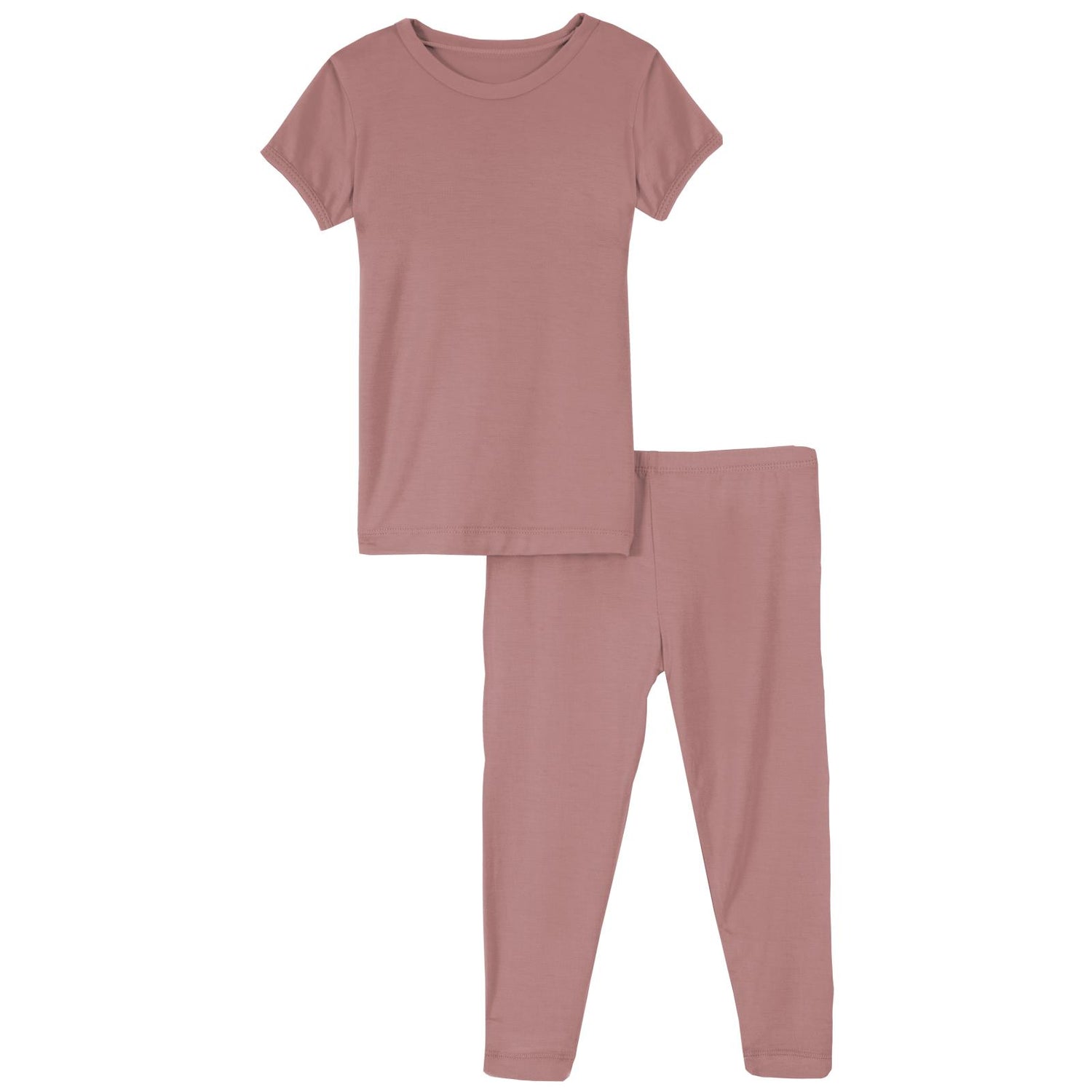 Short Sleeve Pajama Set in Antique Pink