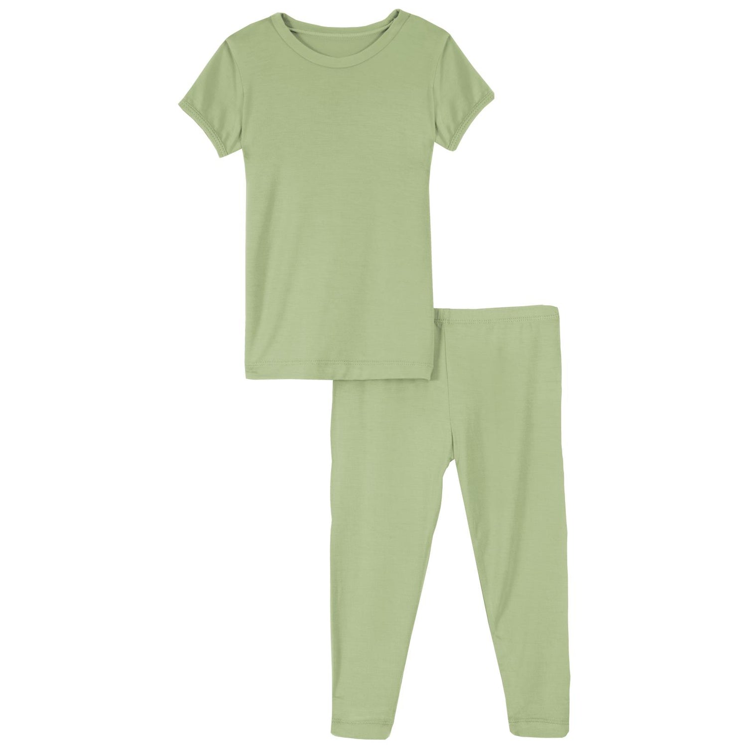 Short Sleeve Pajama Set in Field Green