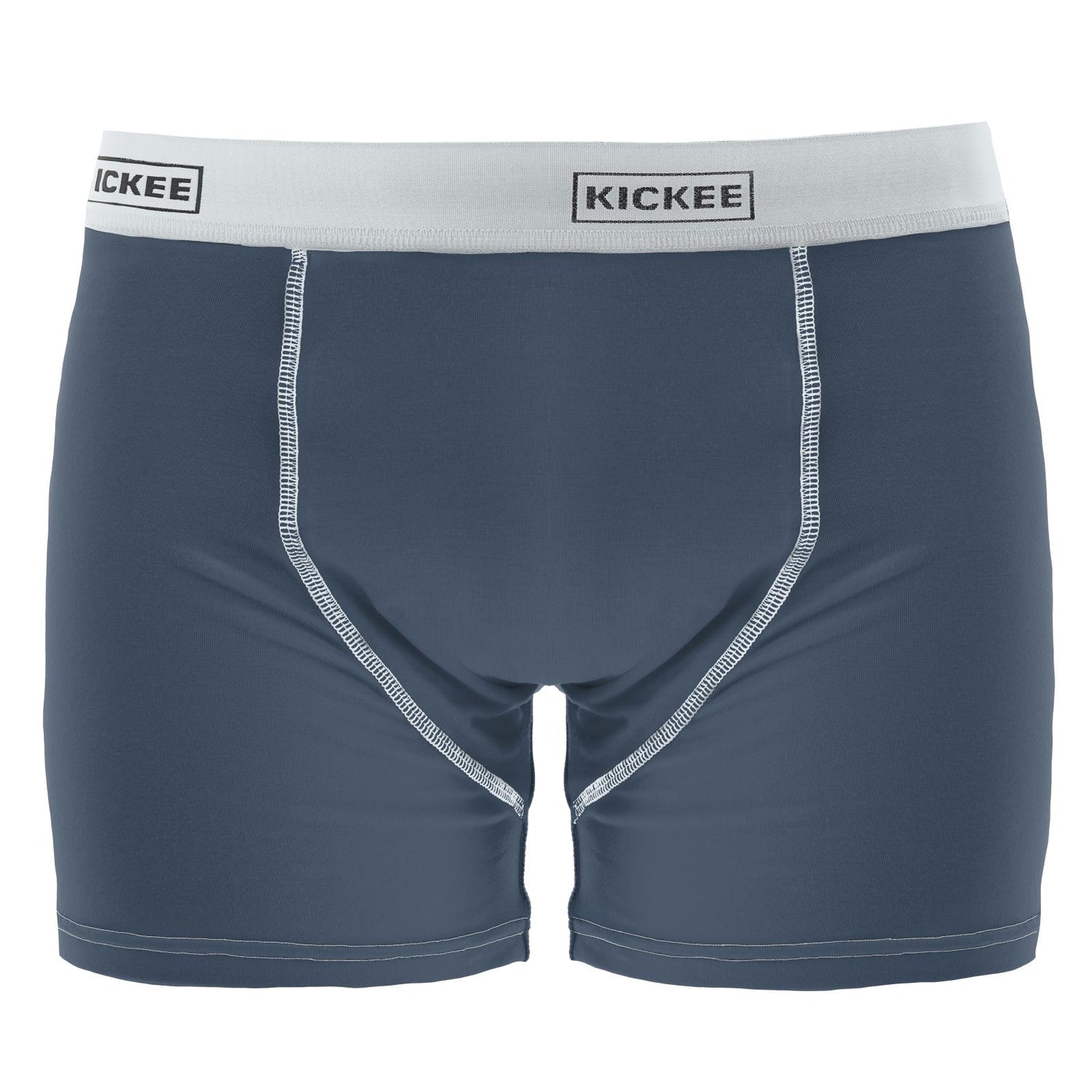 Men's Solid Boxer Brief in Deep Sea with Fresh Air