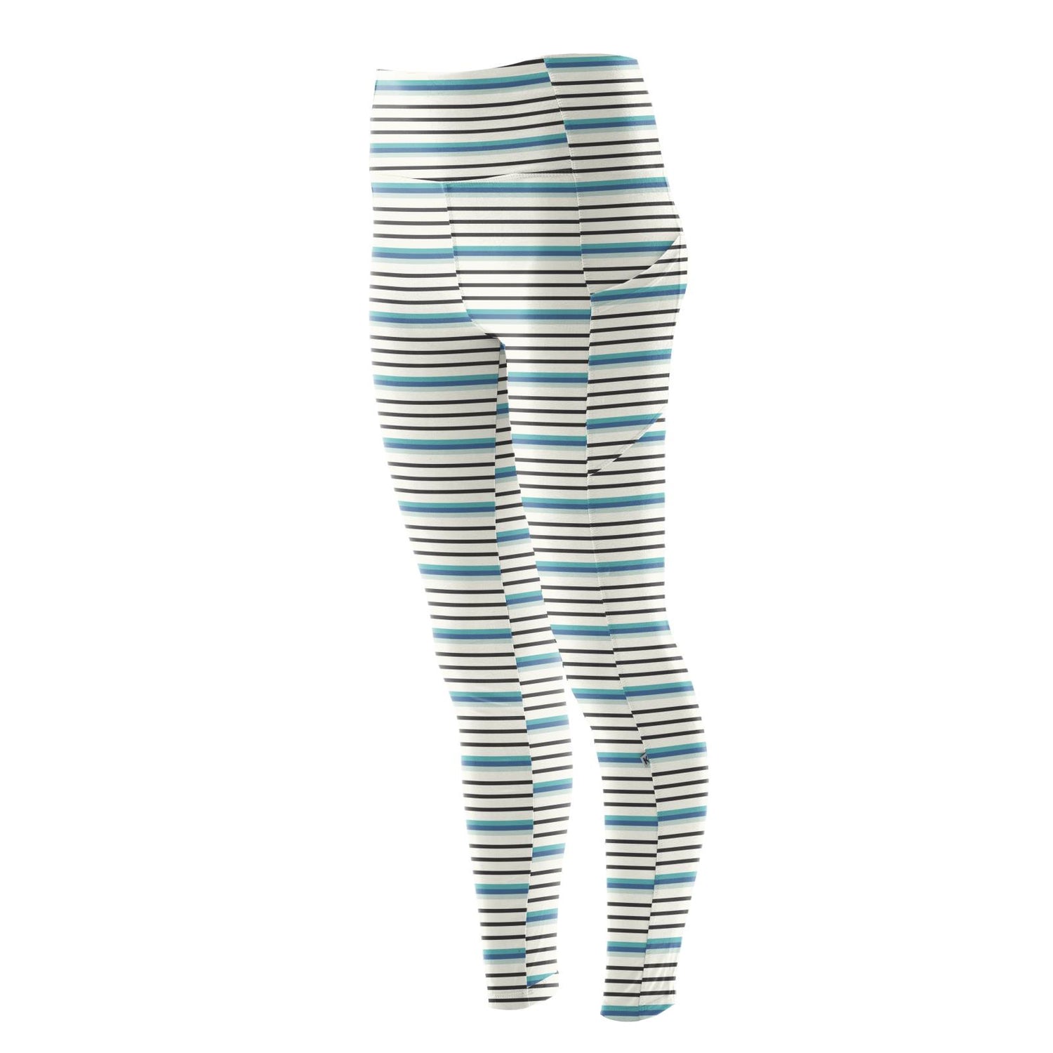 Women's Print Luxe Stretch Leggings with Pockets in Neptune Stripe