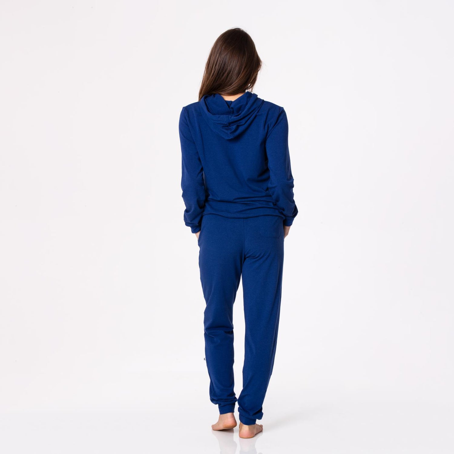 Women's Luxe Kangaroo Pocket Pullover in Flag Blue