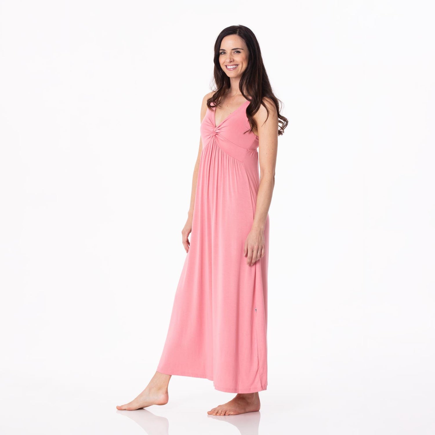 Women's Simple Twist Nightgown in Desert Rose