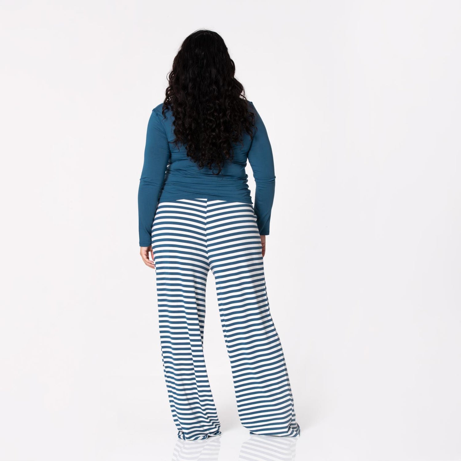 Women's Print Lounge Pants in Nautical Stripe