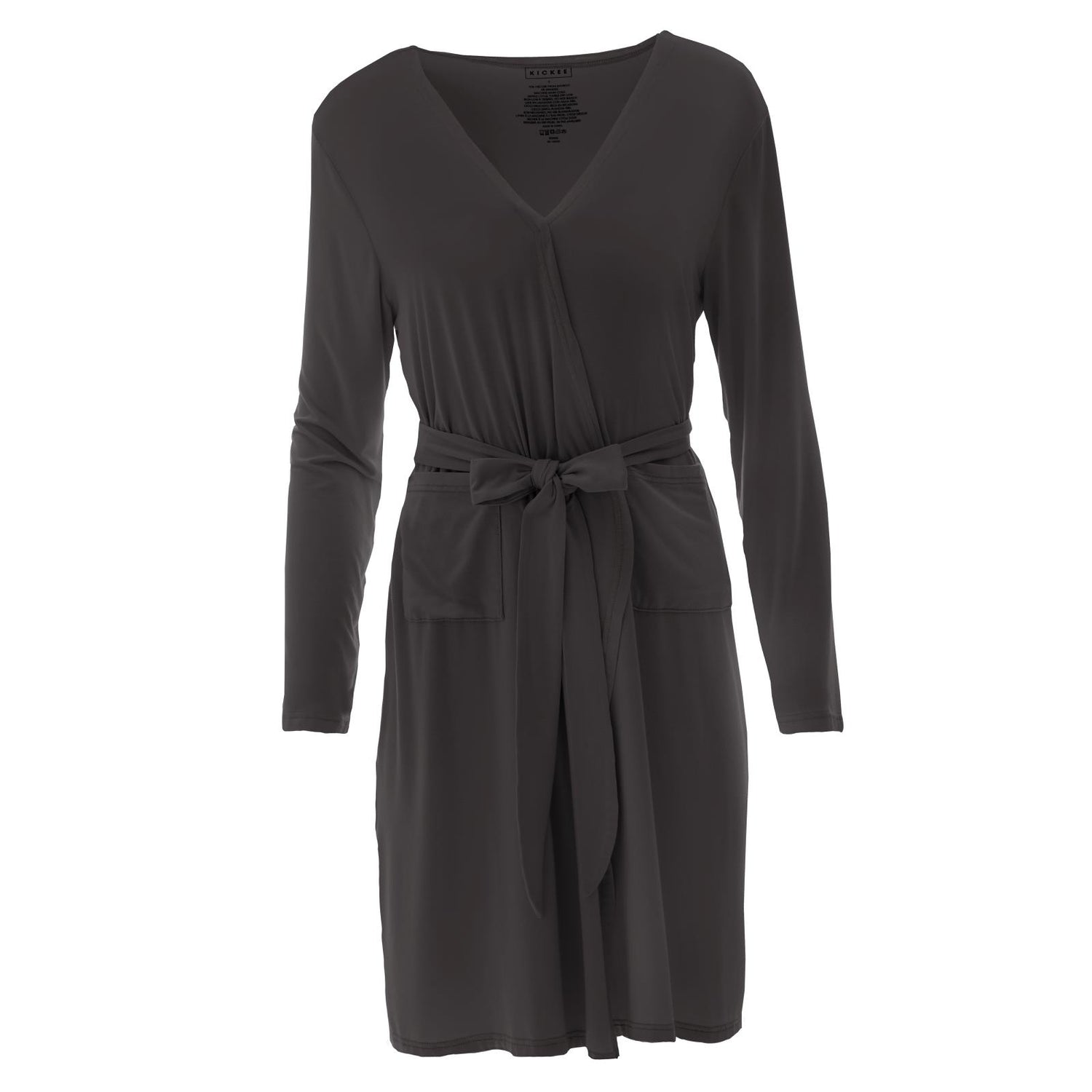 Mid Length Lounge Robe in Midnight