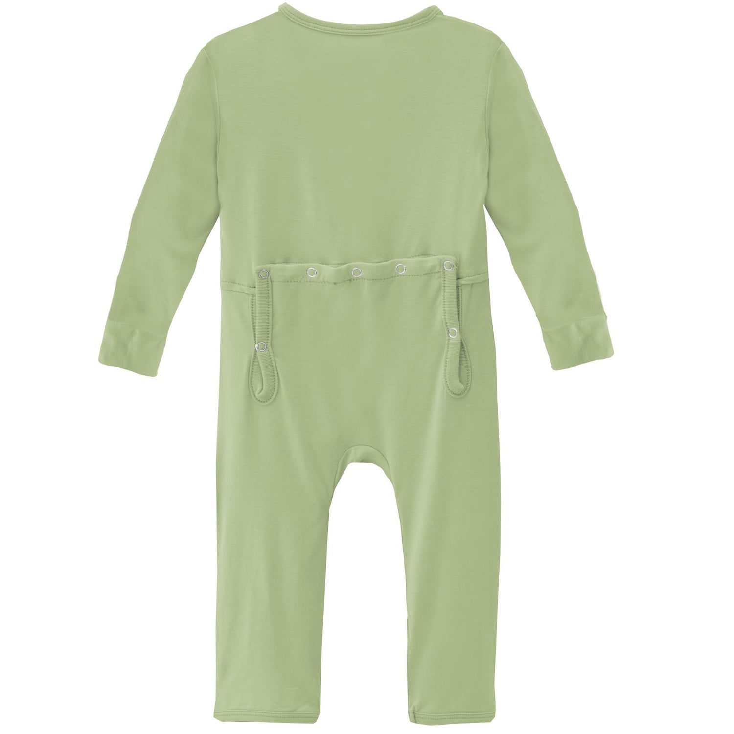 Coverall with Zipper in Field Green
