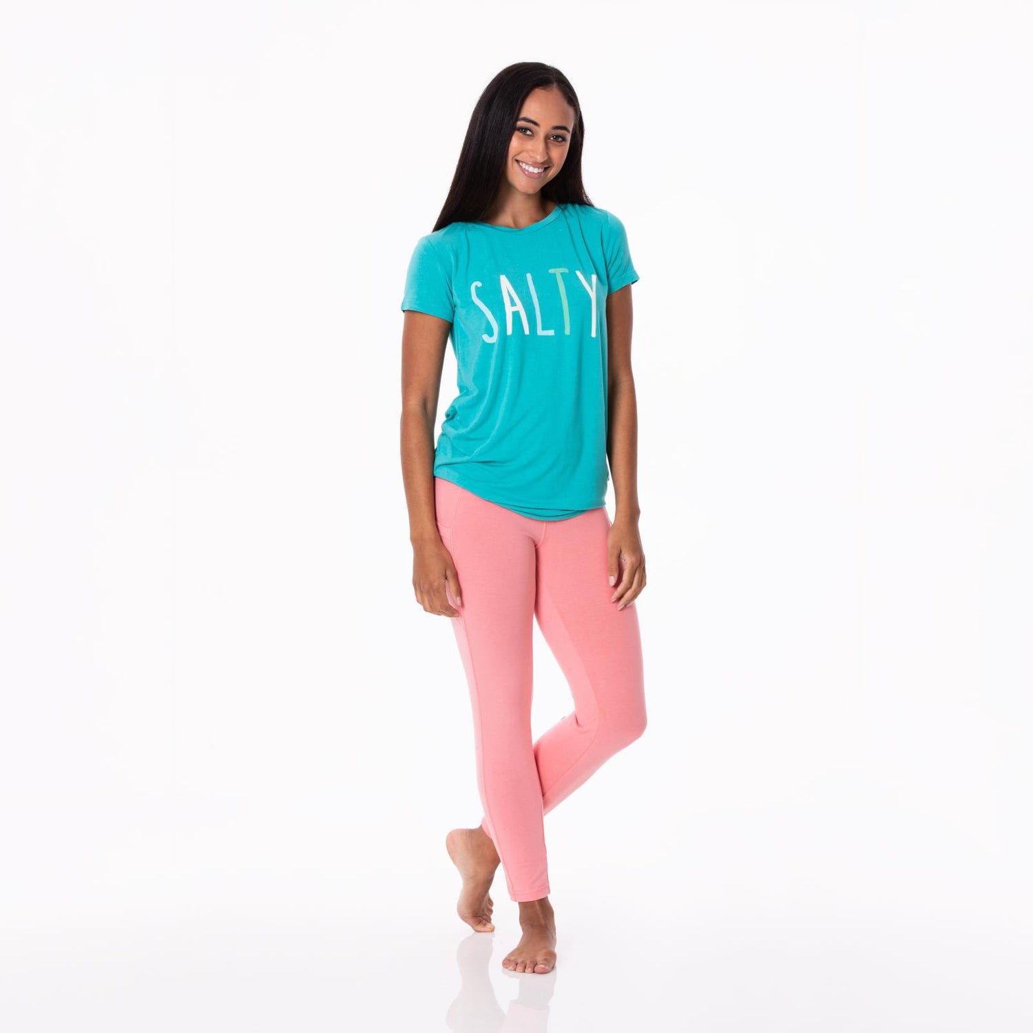 Women's Graphic Short Sleeve Relaxed Tee in Neptune Salty