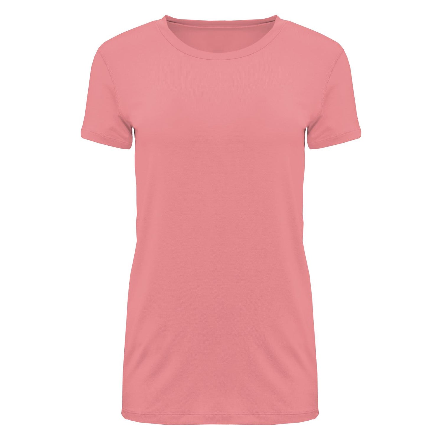 Women's Solid Short Sleeve Relaxed Tee in Strawberry
