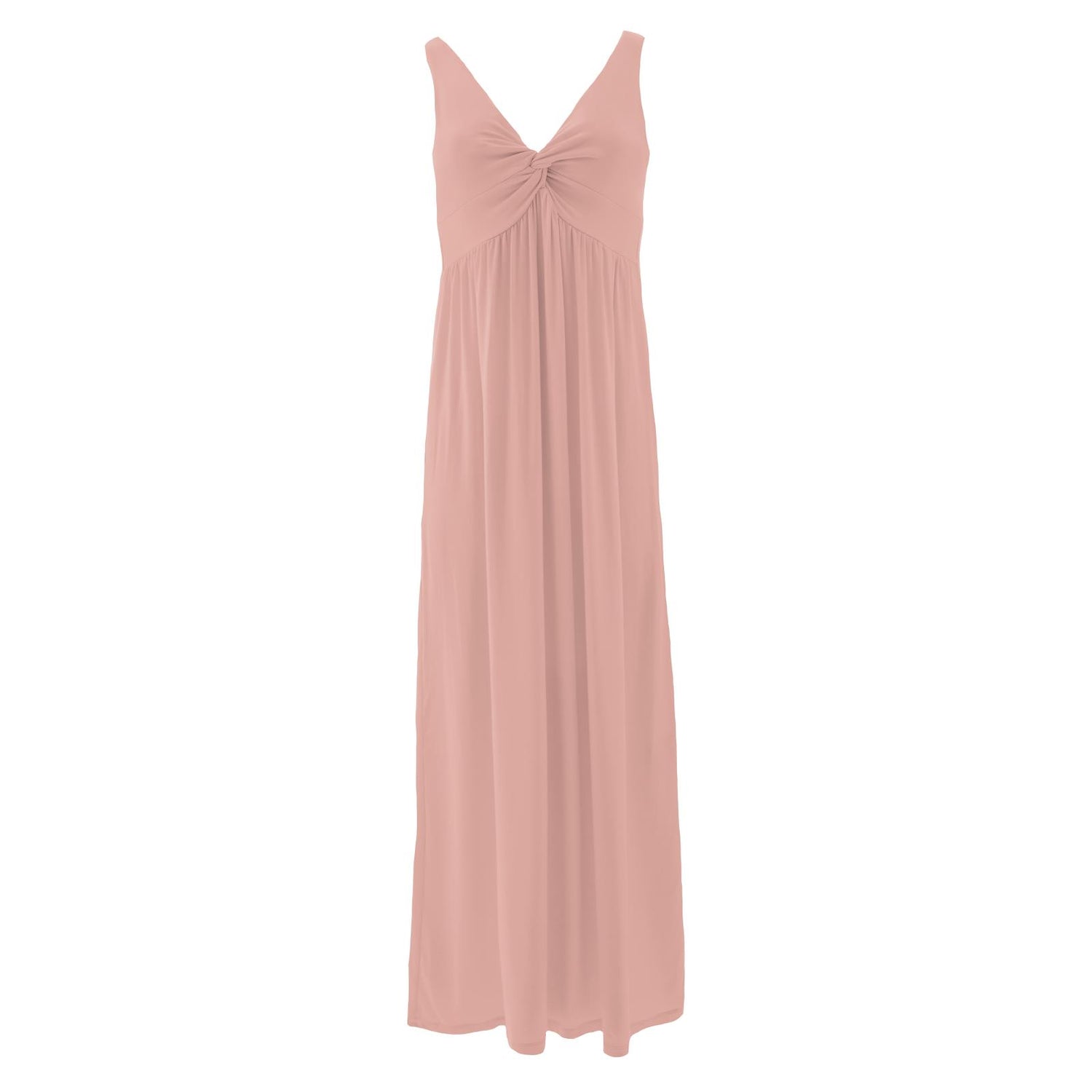 Women's Simple Twist Nightgown in Blush