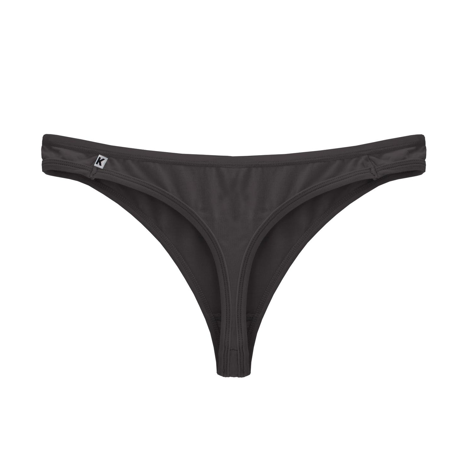 Women's Solid Classic Thong Underwear in Midnight