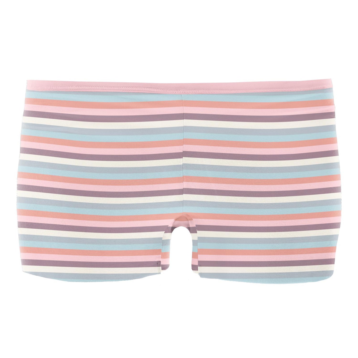 Women's Print Boy Short Underwear in Spring Bloom Stripe