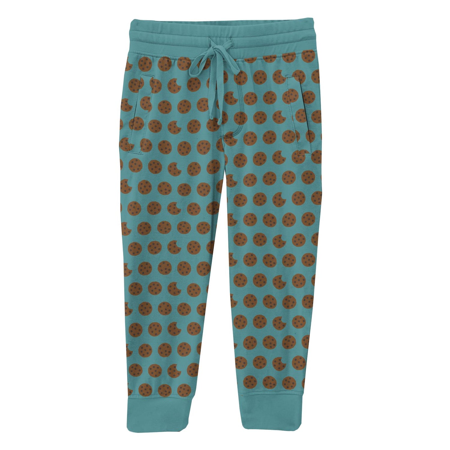 Print Luxe Athletic Joggers in Neptune Cookies