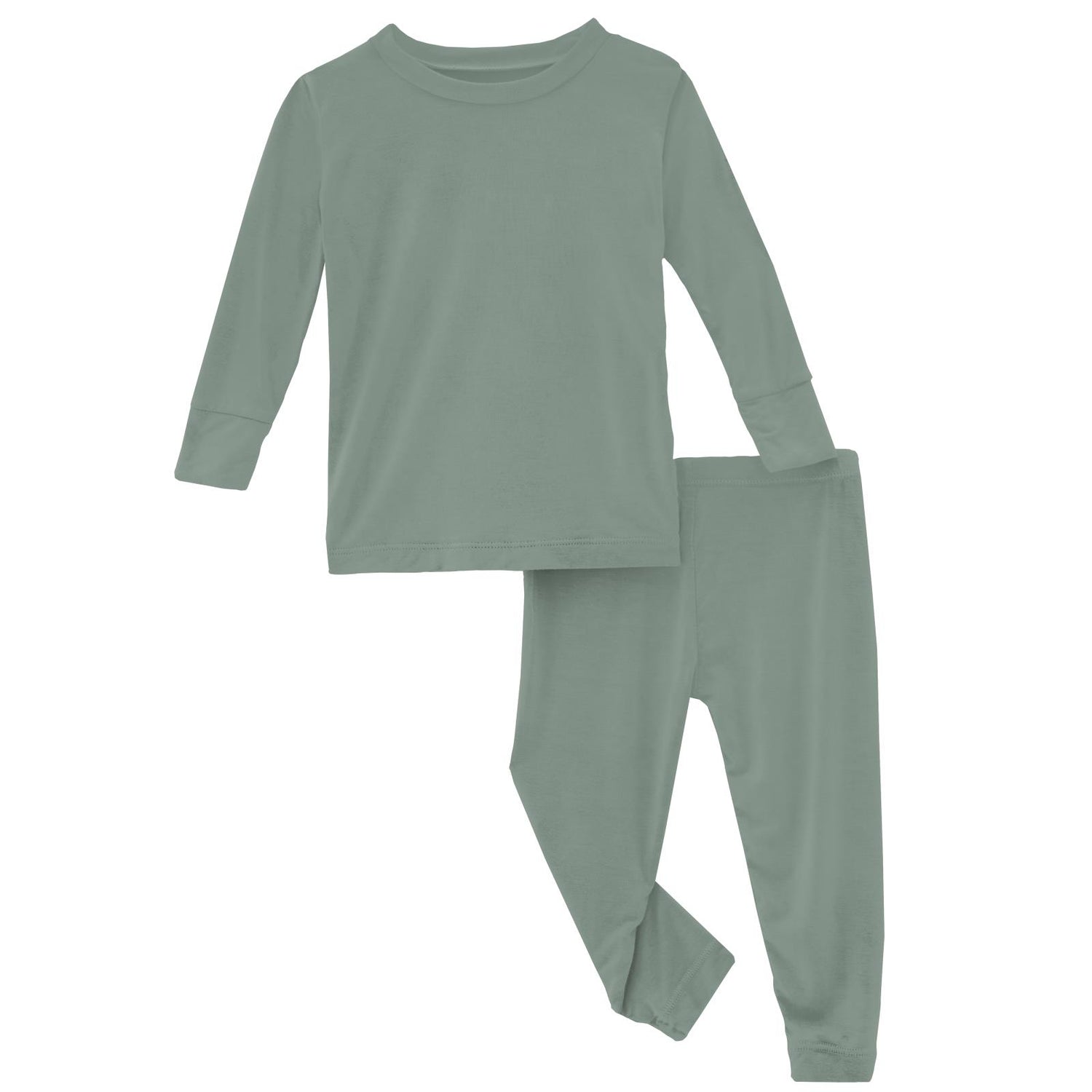Long Sleeve Pajama Set in Lily Pad